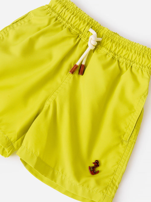 Retromarine Boys' Lime Swim Trunk