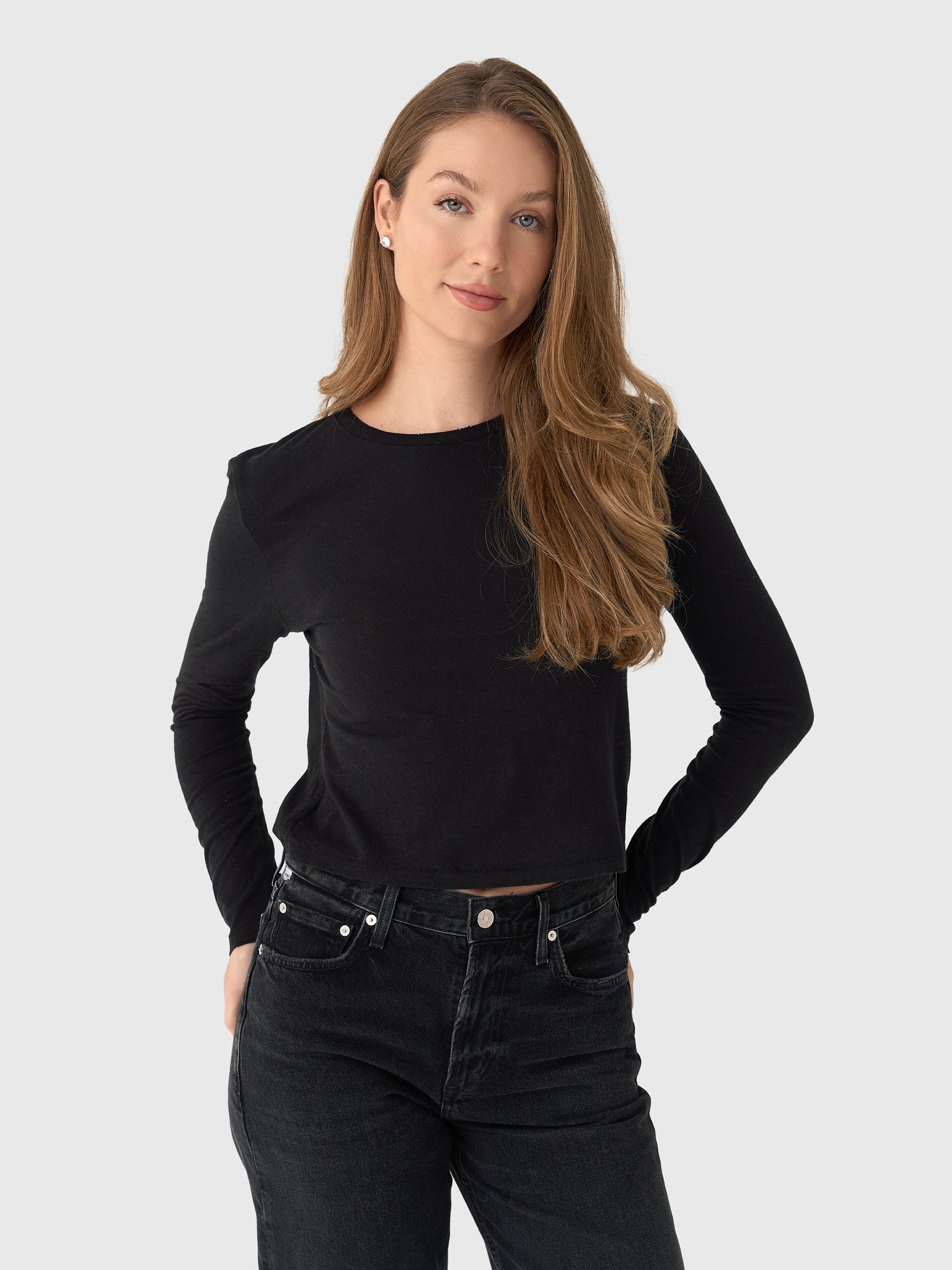 AMO Women's Long Sleeve Babe Tee - Saint Bernard