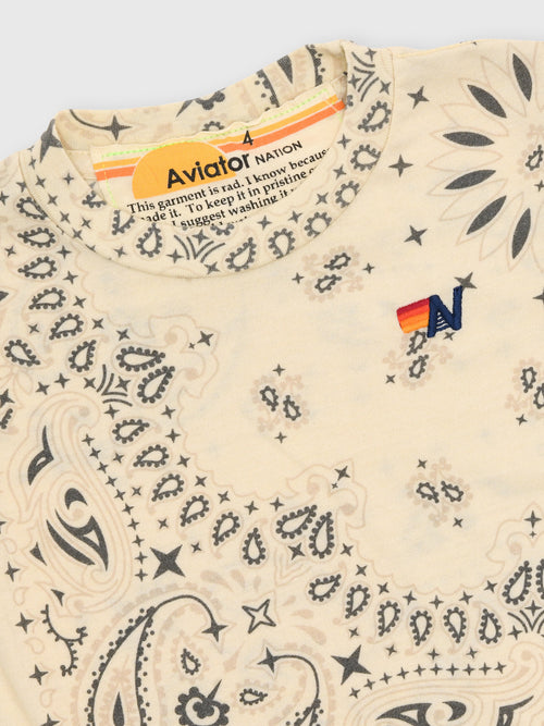 Aviator Nation Kids' Bandana Tee - Saint Bernard