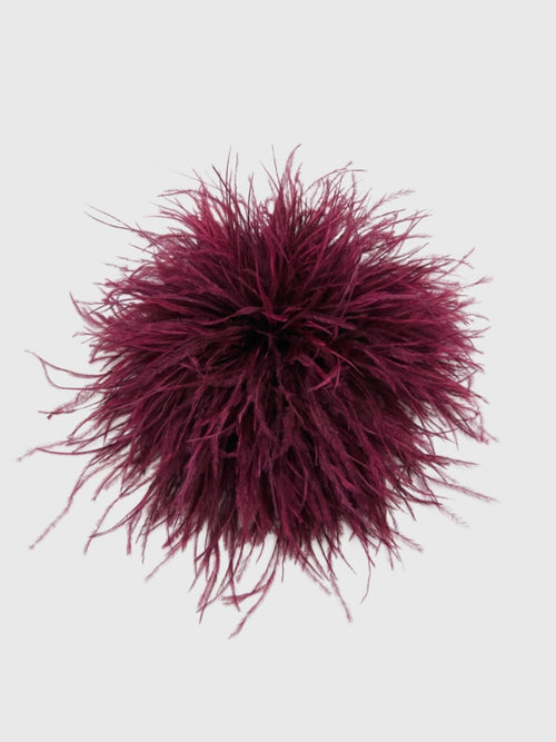 Essentiel Antwerp Kurdy Ostrich Feather Brooch - Saint Bernard