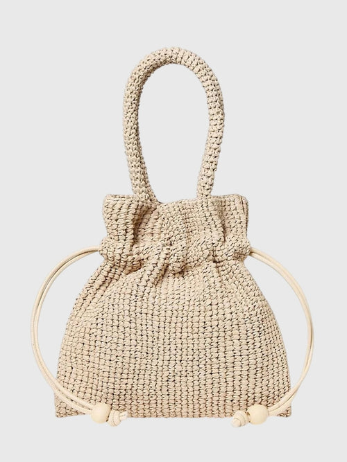 Loeffler Randall Kylie Raffia Drawstring Pouch