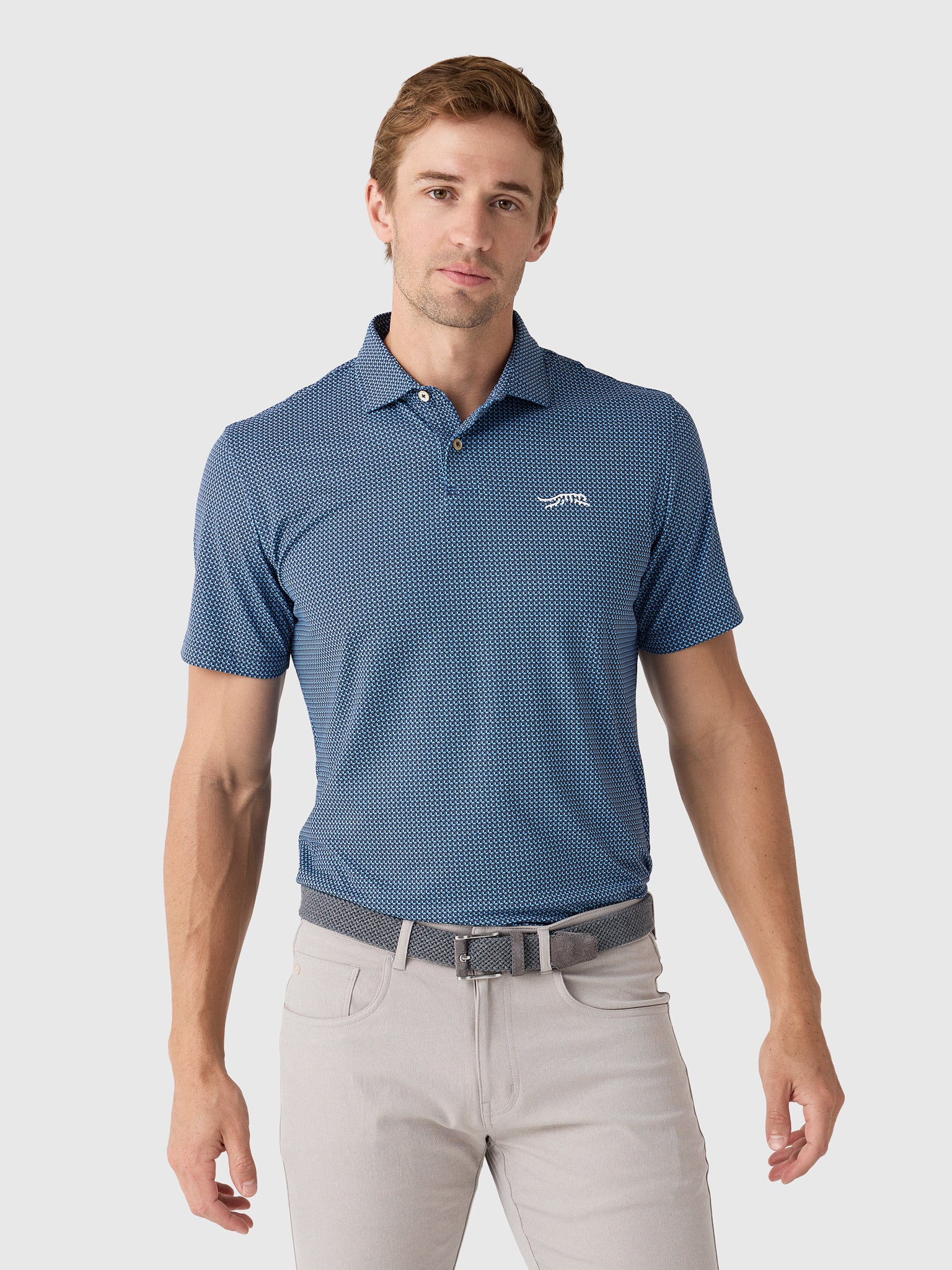Sun Day Red Men's Refined Signals Polo - Saint Bernard