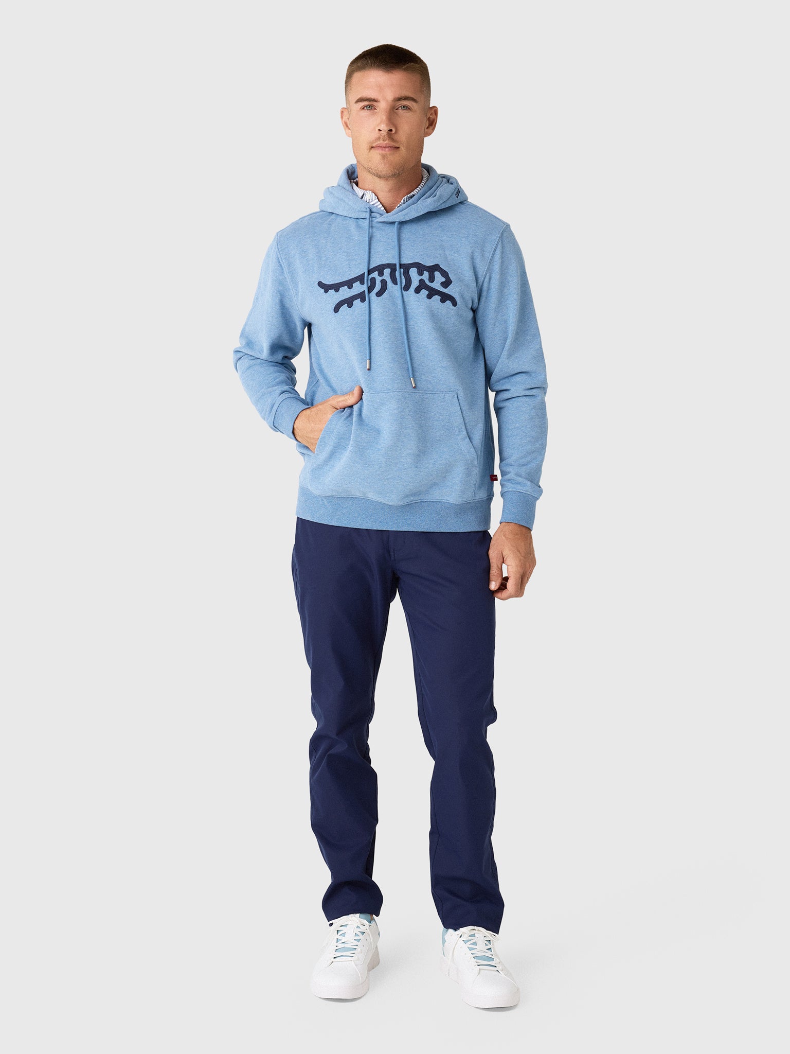 Sun Day Red Men's Icon Chain Stitch Hoodie - Saint Bernard