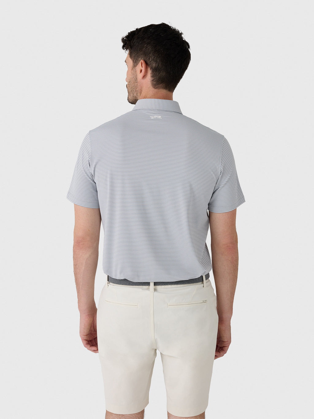 Sun Day Red Men's Refined Cypress Stripe Polo - Saint Bernard