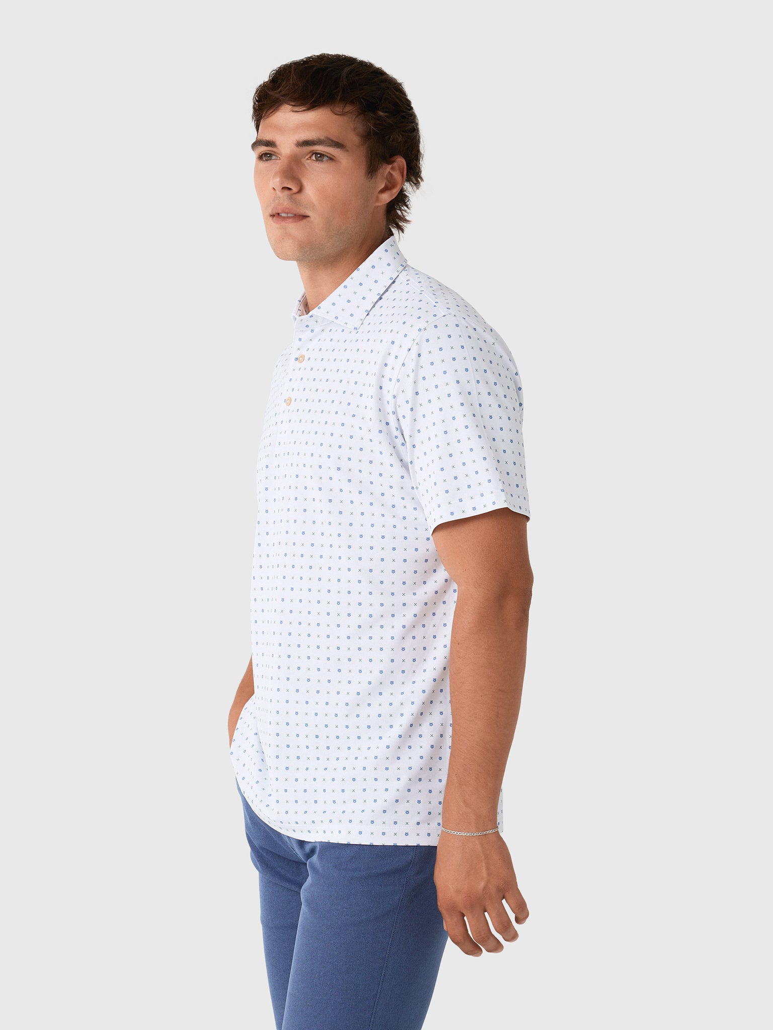 Sun Day Red Men's Grrrid Piqué Polo - Saint Bernard