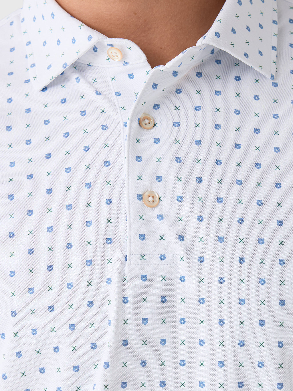 Sun Day Red Men's Grrrid Piqué Polo - Saint Bernard