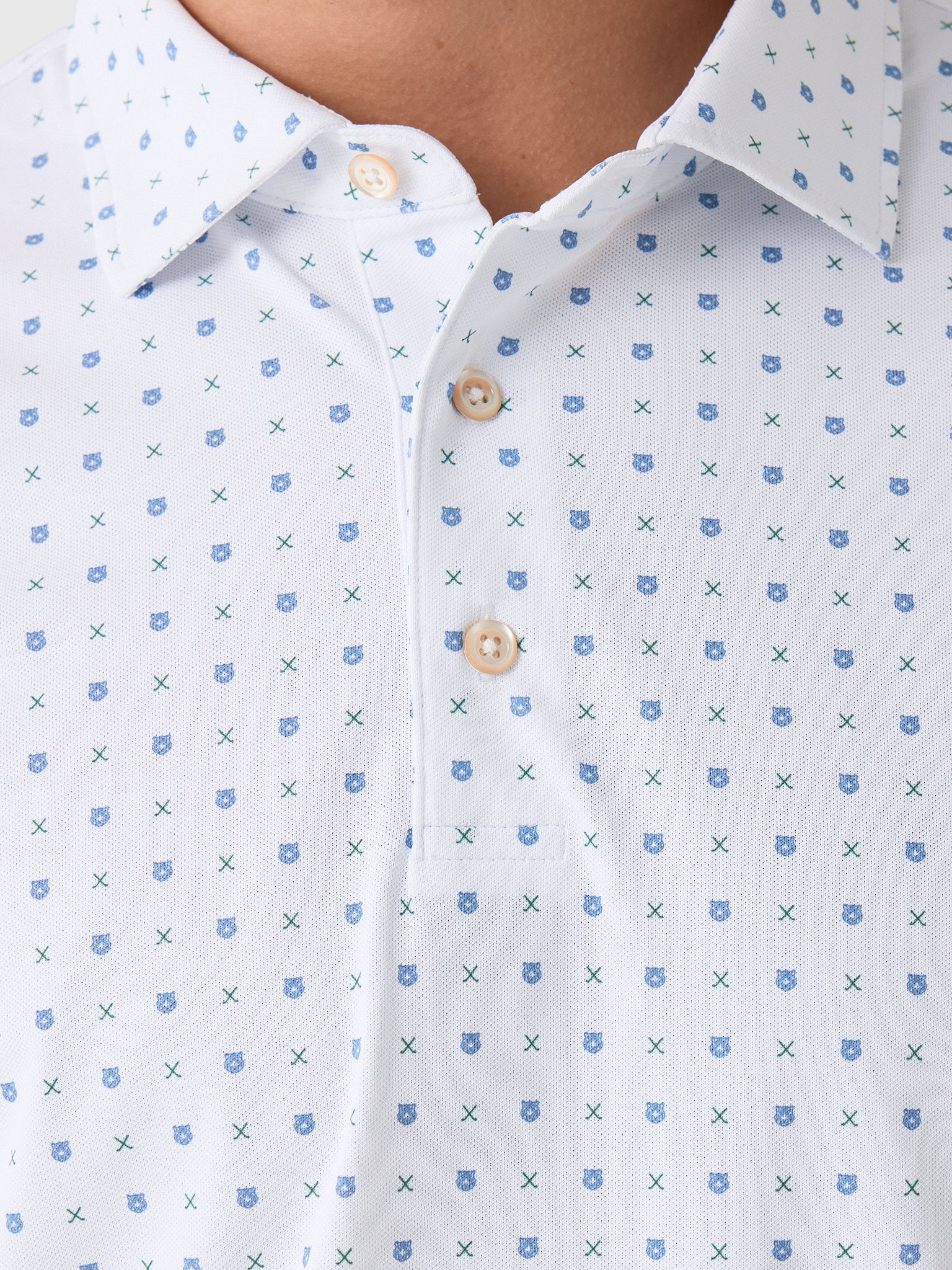 Sun Day Red Men's Grrrid Piqué Polo - Saint Bernard