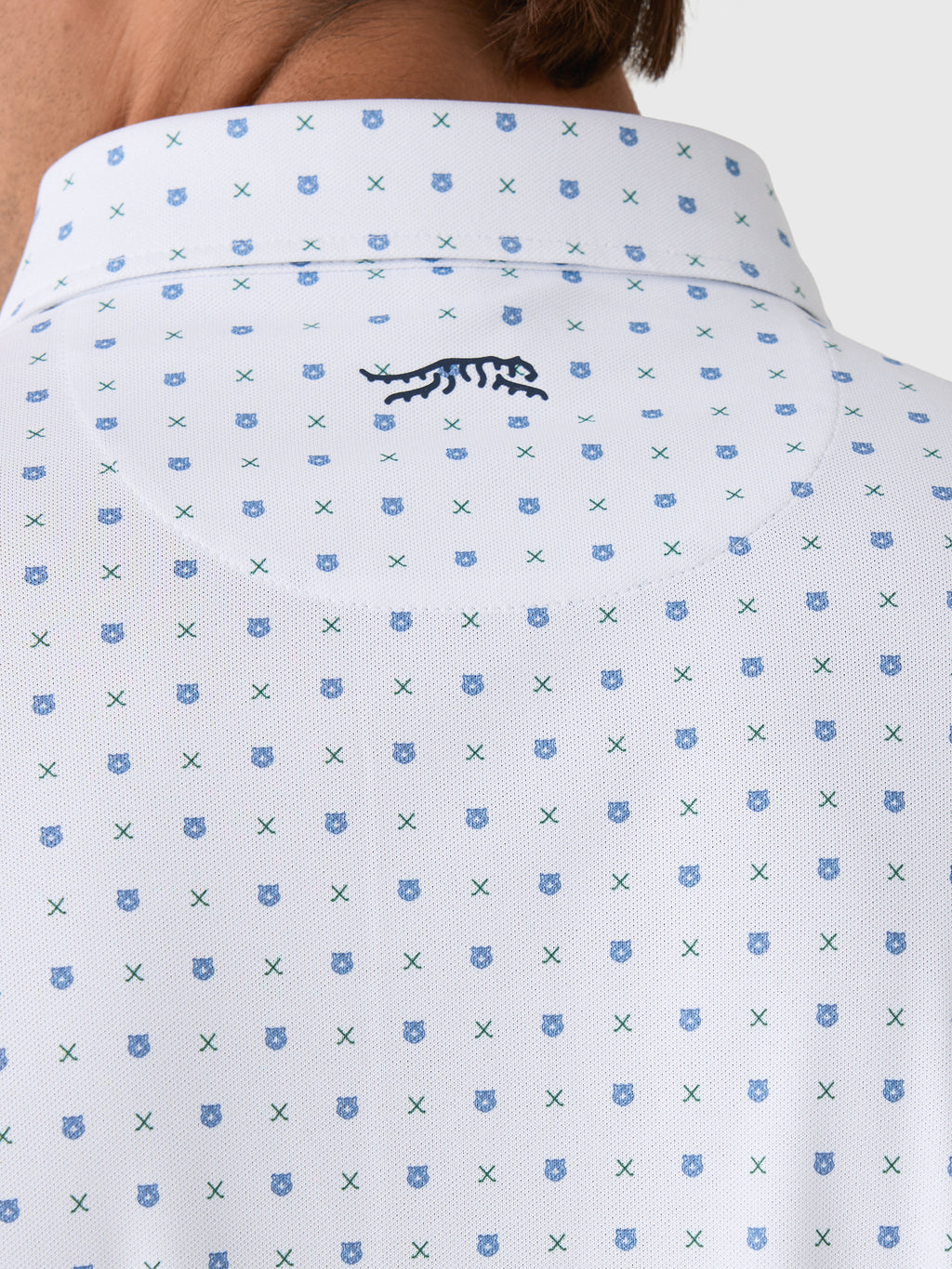Sun Day Red Men's Grrrid Piqué Polo - Saint Bernard