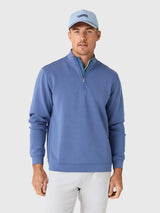 Sun Day Red Men's Pacific Luxe Mockneck Quarter-Zip - Saint Bernard