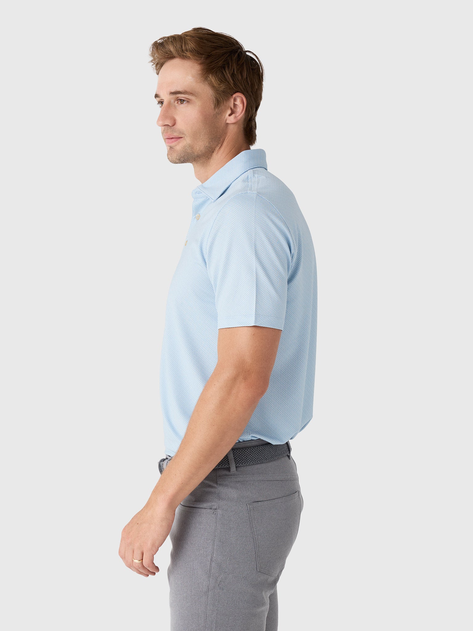 Sun Day Red Men's Heritage Cypress Axe Thrower Polo II - Saint Bernard