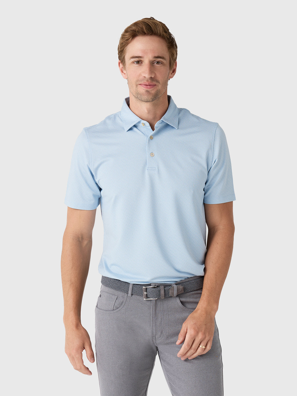 Sun Day Red Men's Heritage Cypress Axe Thrower Polo II - Saint Bernard