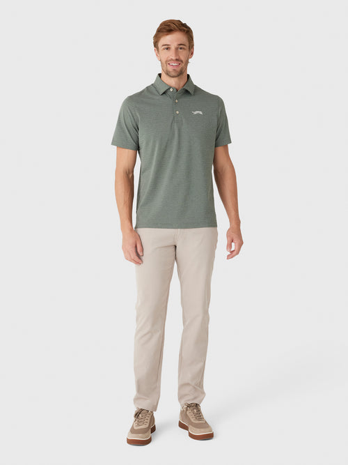 Sun Day Red Men's Redwood Heather Polo - Saint Bernard