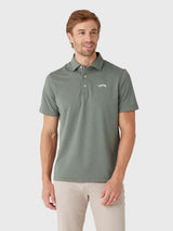Sun Day Red Men's Redwood Heather Polo - Saint Bernard