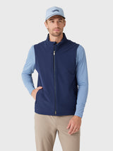 Sun Day Red Men's Del Mar Softshell Vest - Saint Bernard