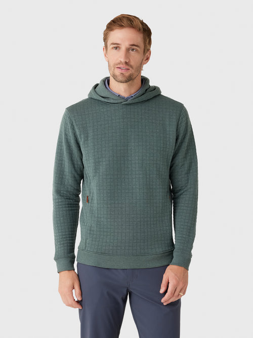 Sun Day Red Men's Redwood Quilted Hoodie - Saint Bernard