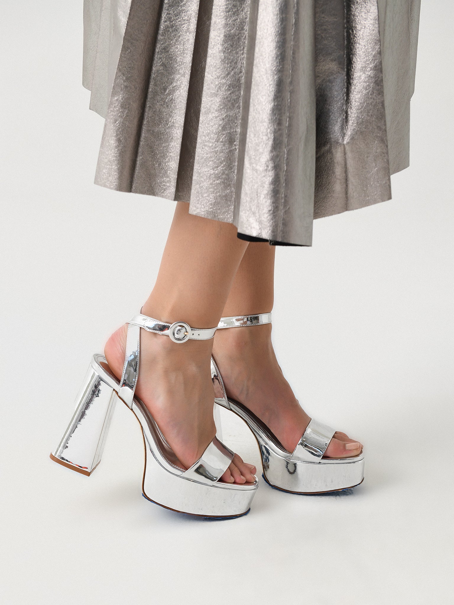 Larroude Women's Dolly Heel Sandal | $315.00 | Saint Bernard