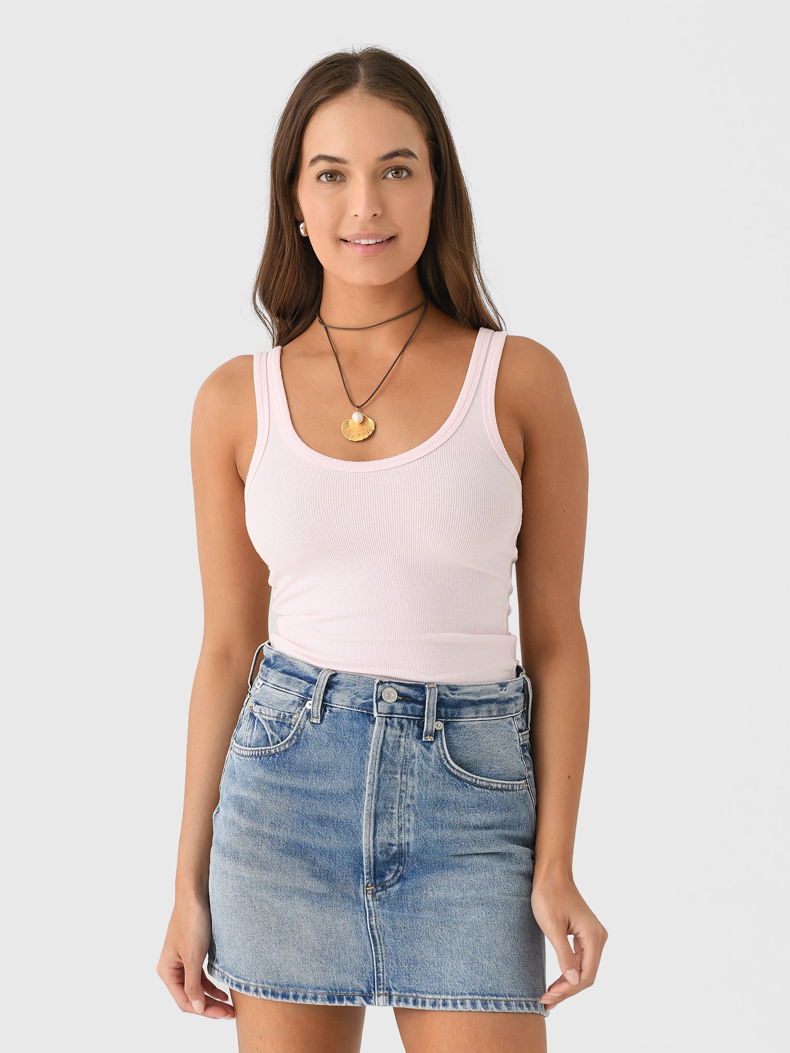 Asher Women's Mila Rib Tank - Saint Bernard