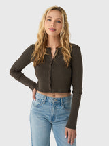 Asher Women's Kennedy Ribbed Cardigan - Saint Bernard