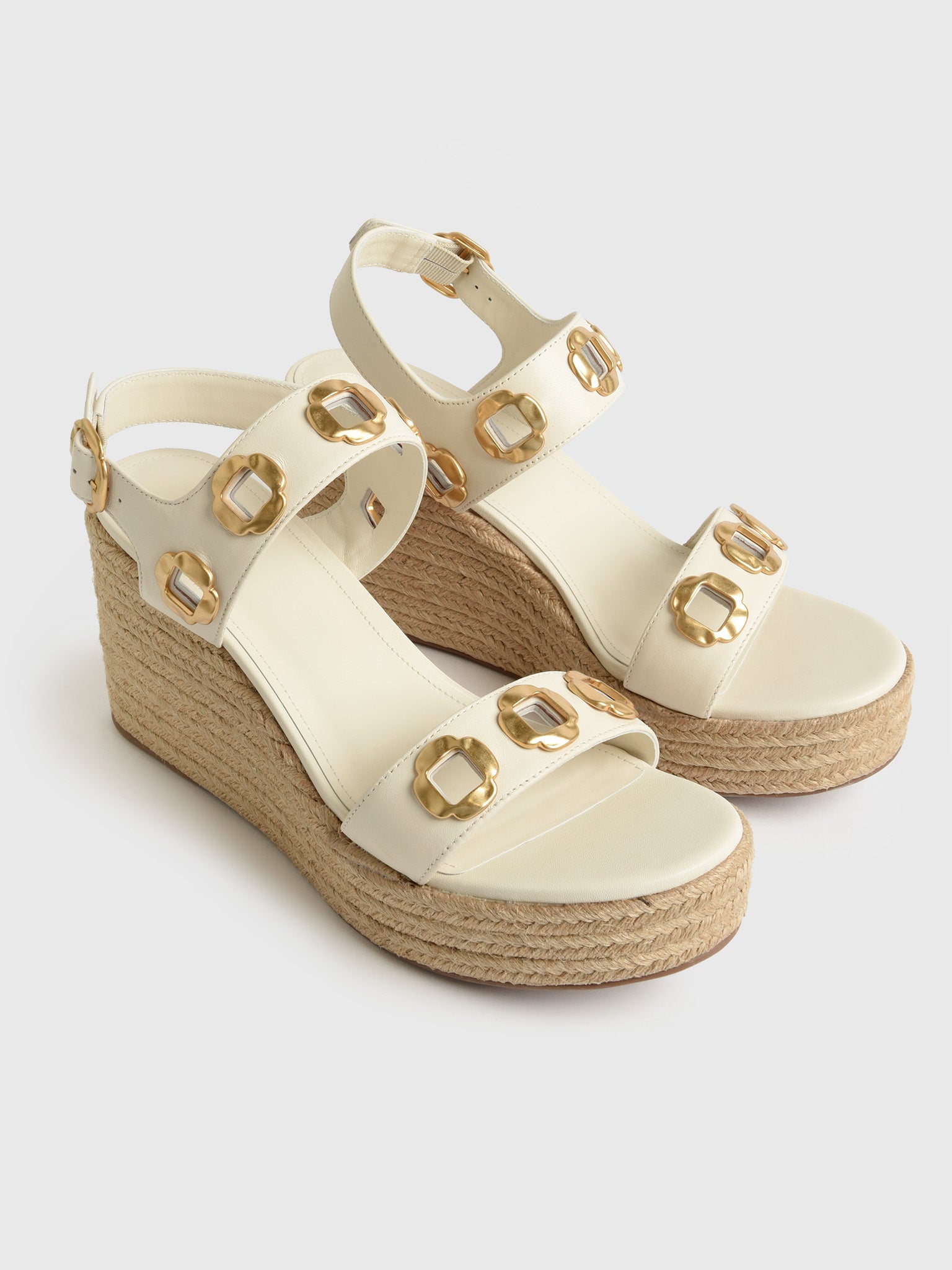 Larroude Women's Milan Espadrille Wedge - Saint Bernard