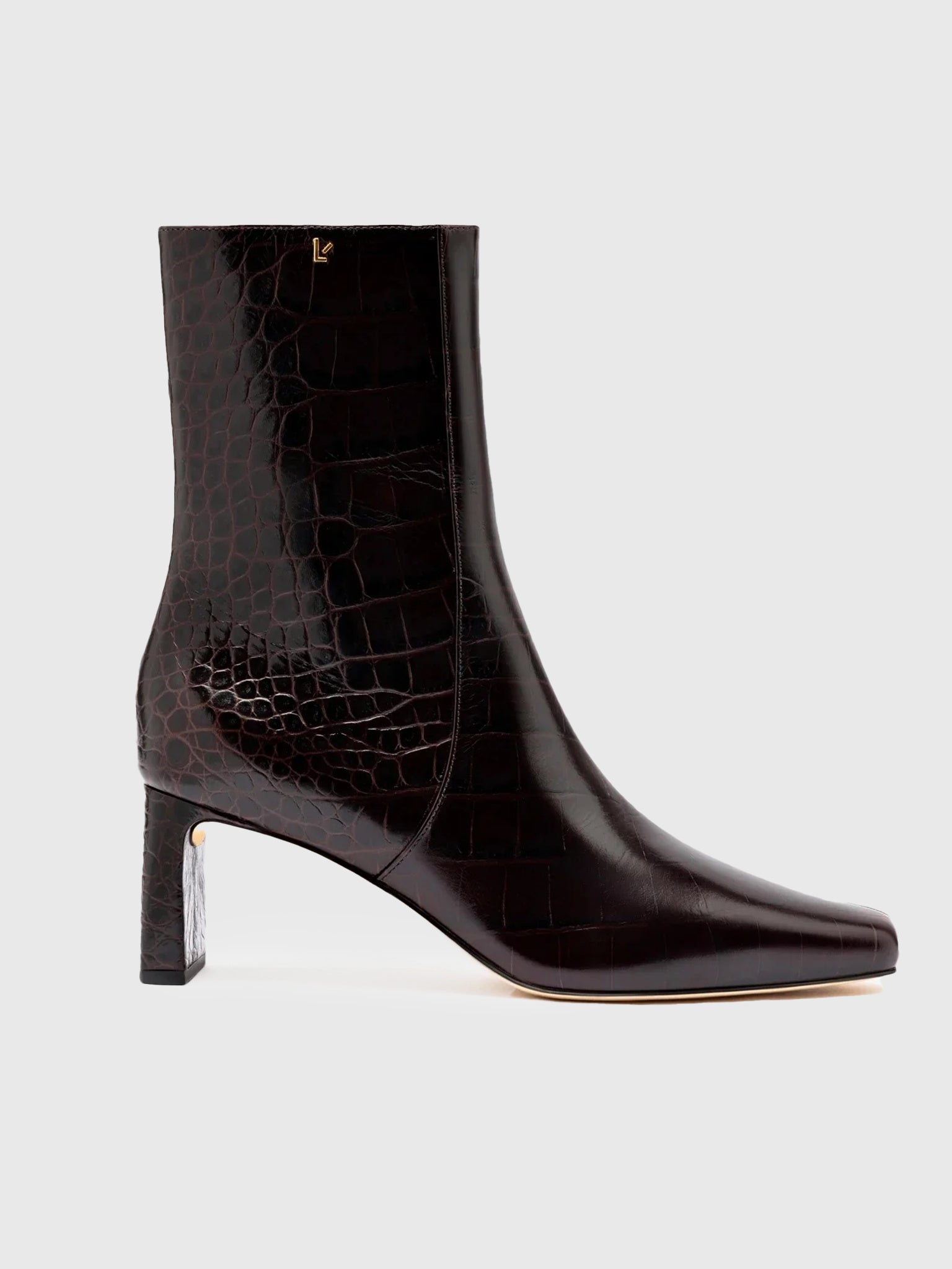 Larroude Women's Alexis Leather Bootie - Saint Bernard