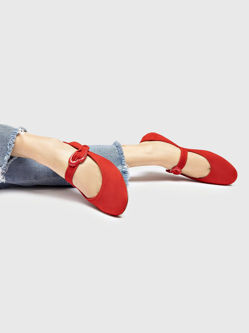 Larroude Women's Verona Suede Flat