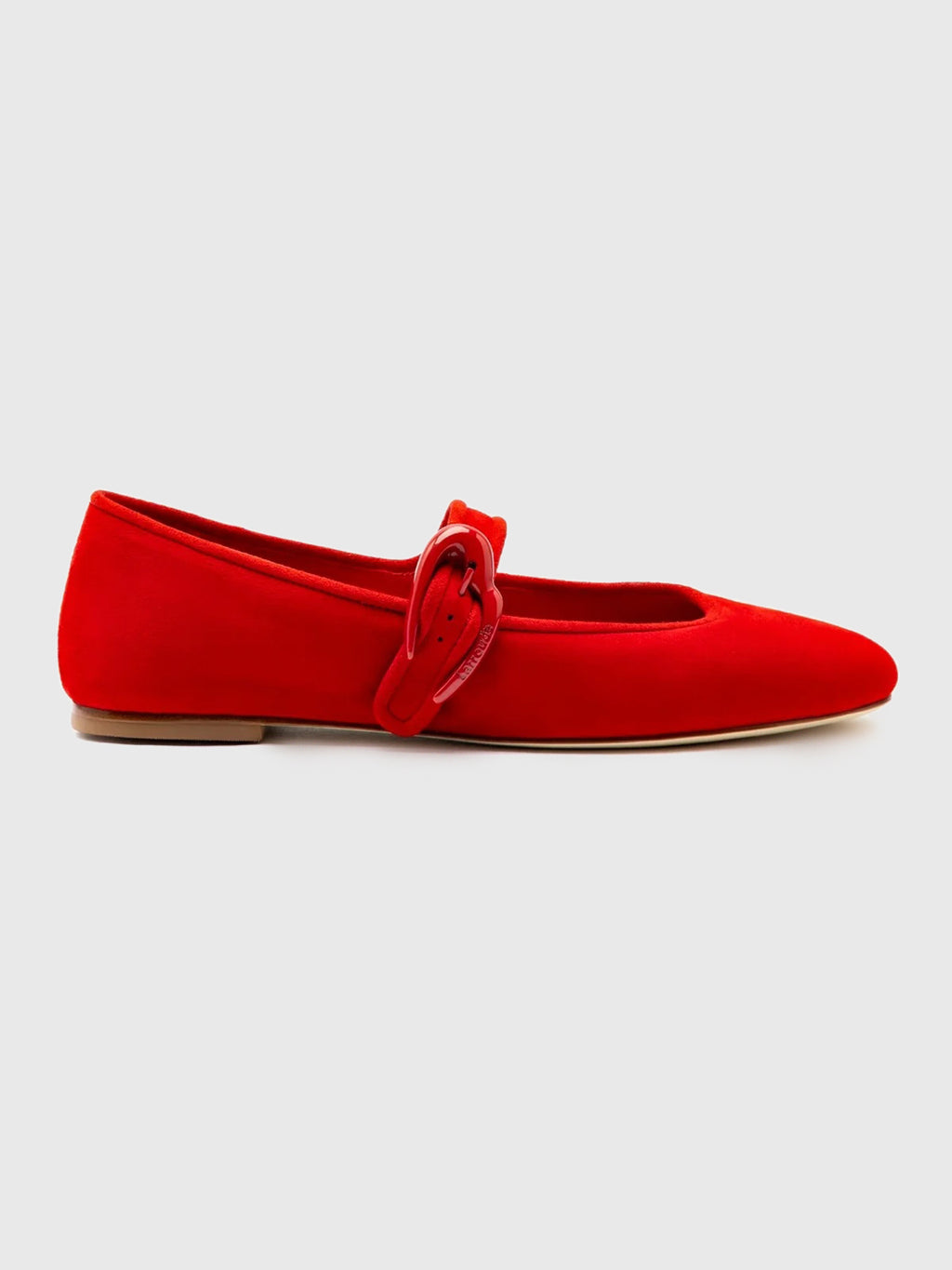 Larroude Women's Verona Suede Flat - Saint Bernard