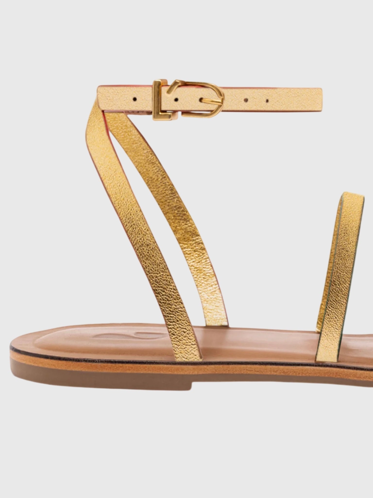 Larroude Women's Biarritz Flat Sandal - Saint Bernard