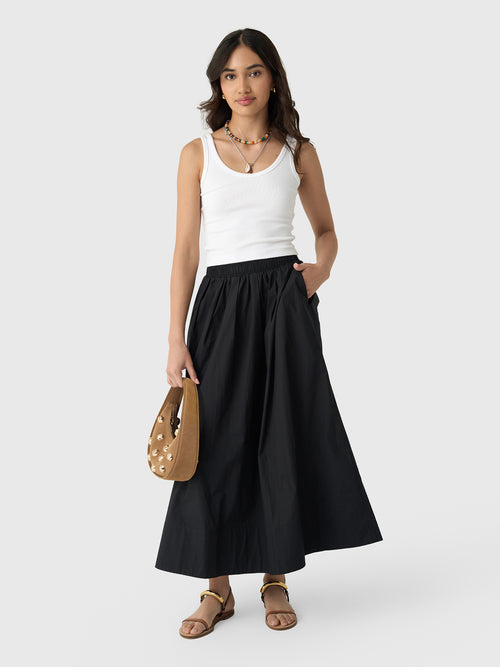 Asher Women's Kate Poplin Pleated Skirt