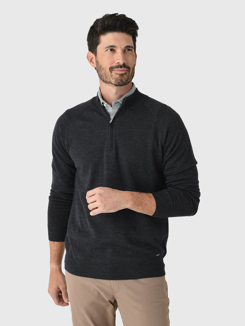Sun Day Red Men's 3D Merino Wool Quarter-Zip