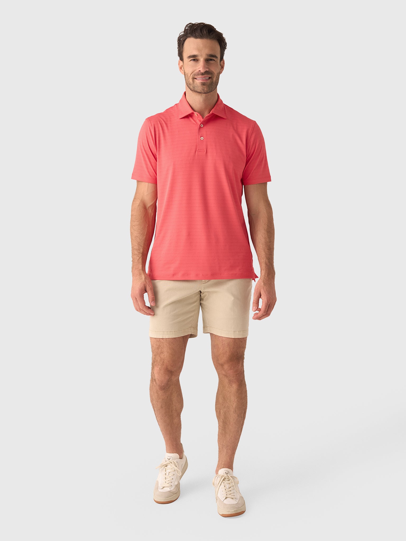Sun Day Red Men's Heritage Crosswind Polo - Saint Bernard