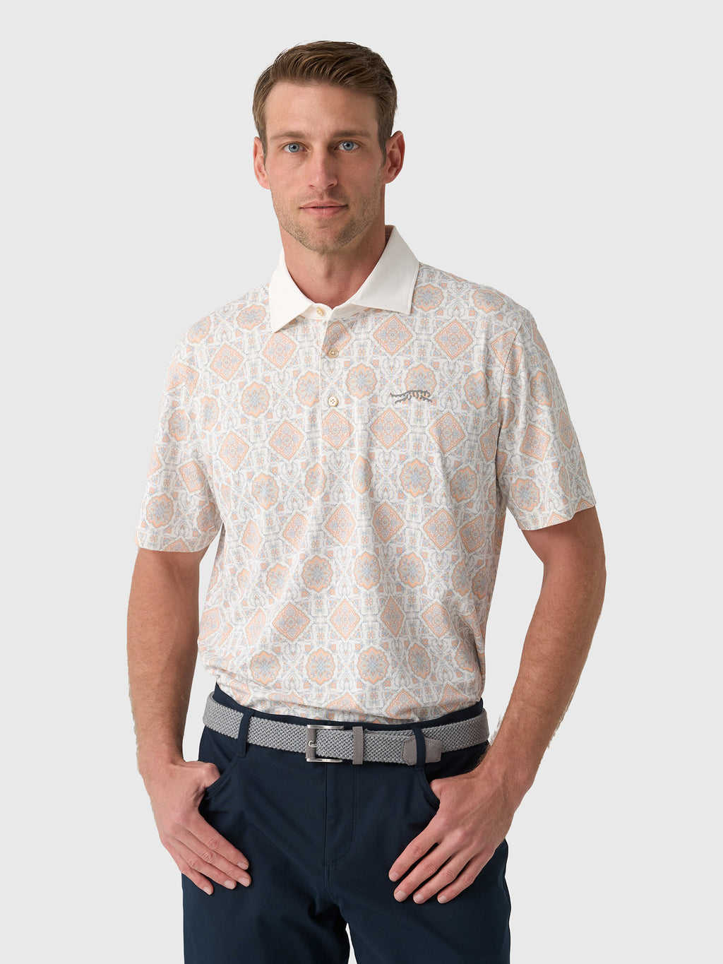 Sun Day Red Men's Elite Piqué Polo - Saint Bernard