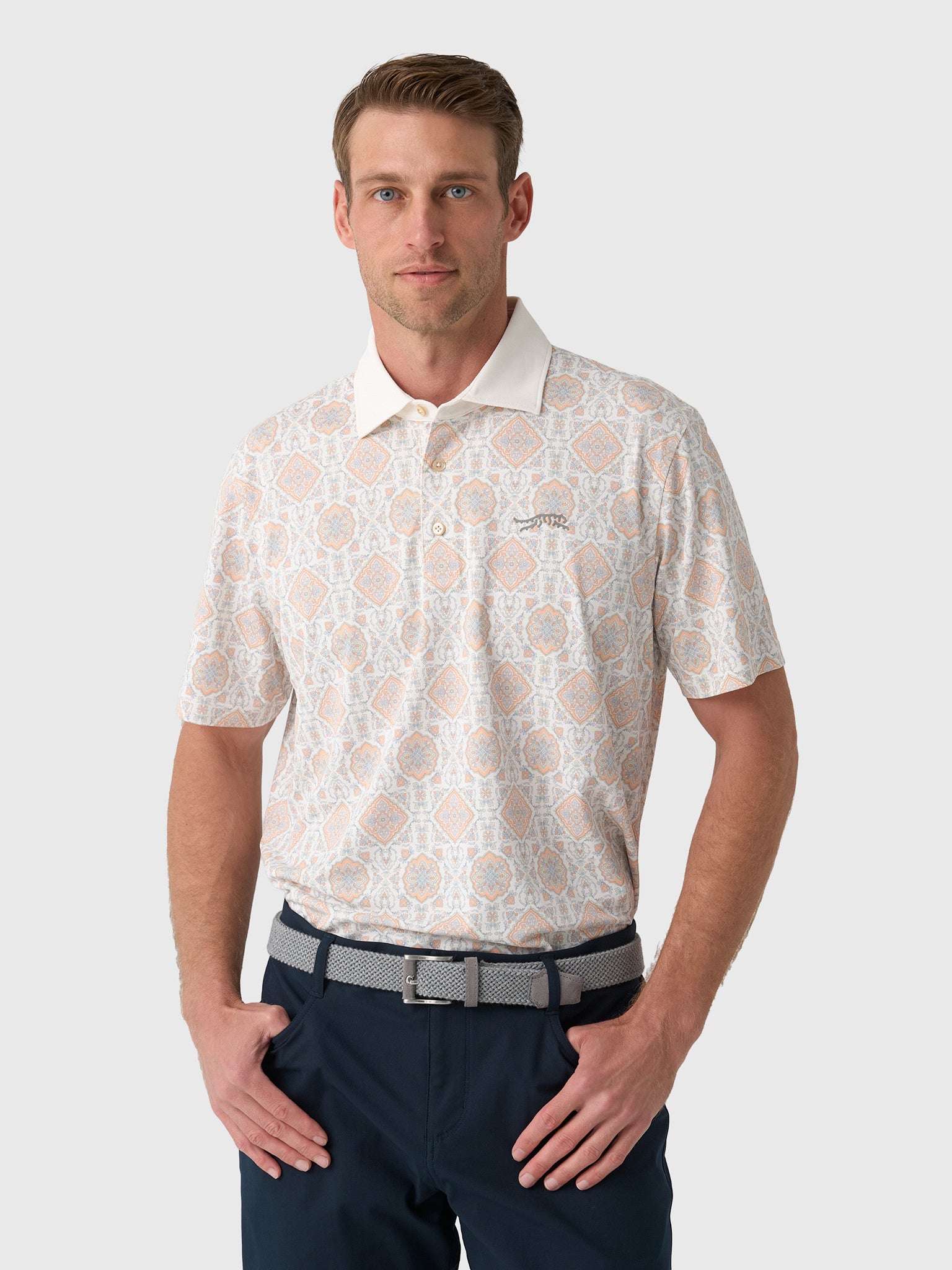 Sun Day Red Men's Elite Piqué Polo - Saint Bernard