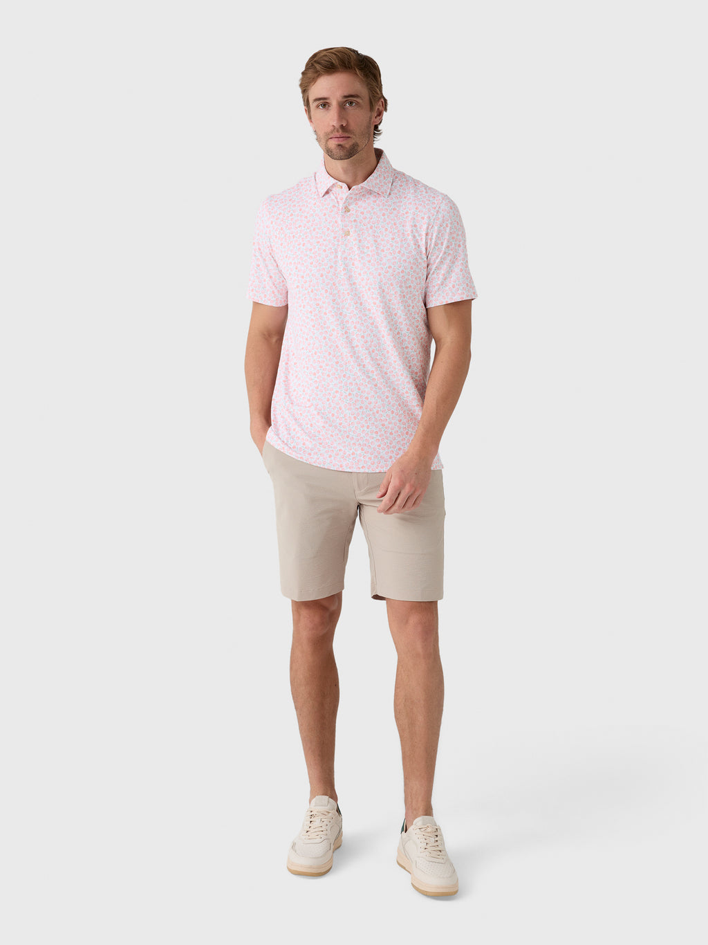 Sun Day Red Men's Heritage How Bout Them Peaches Polo - Saint Bernard