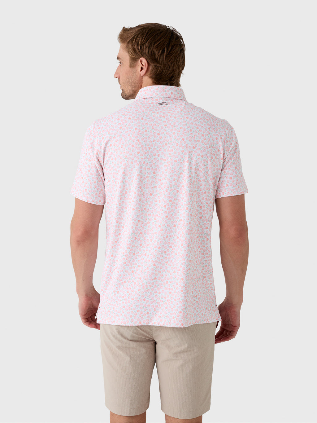 Sun Day Red Men's Heritage How Bout Them Peaches Polo - Saint Bernard