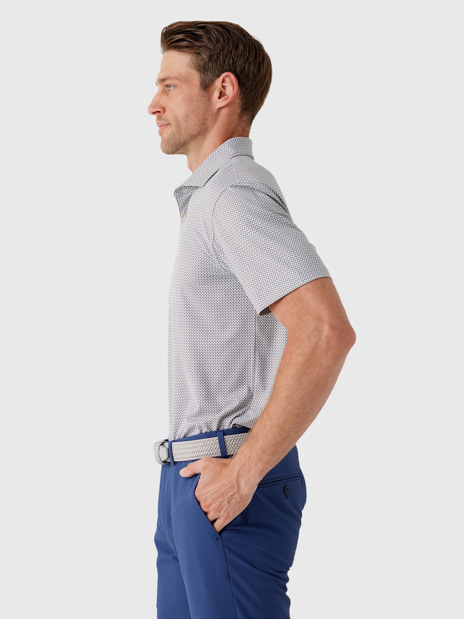 Sun Day Red Men's Refined Signals Polo - Saint Bernard
