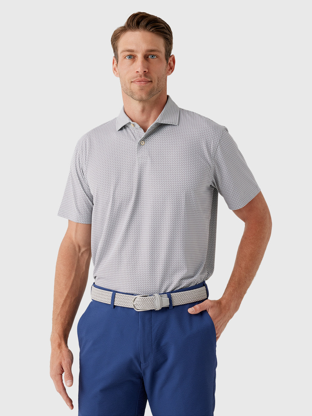 Sun Day Red Men's Refined Signals Polo - Saint Bernard