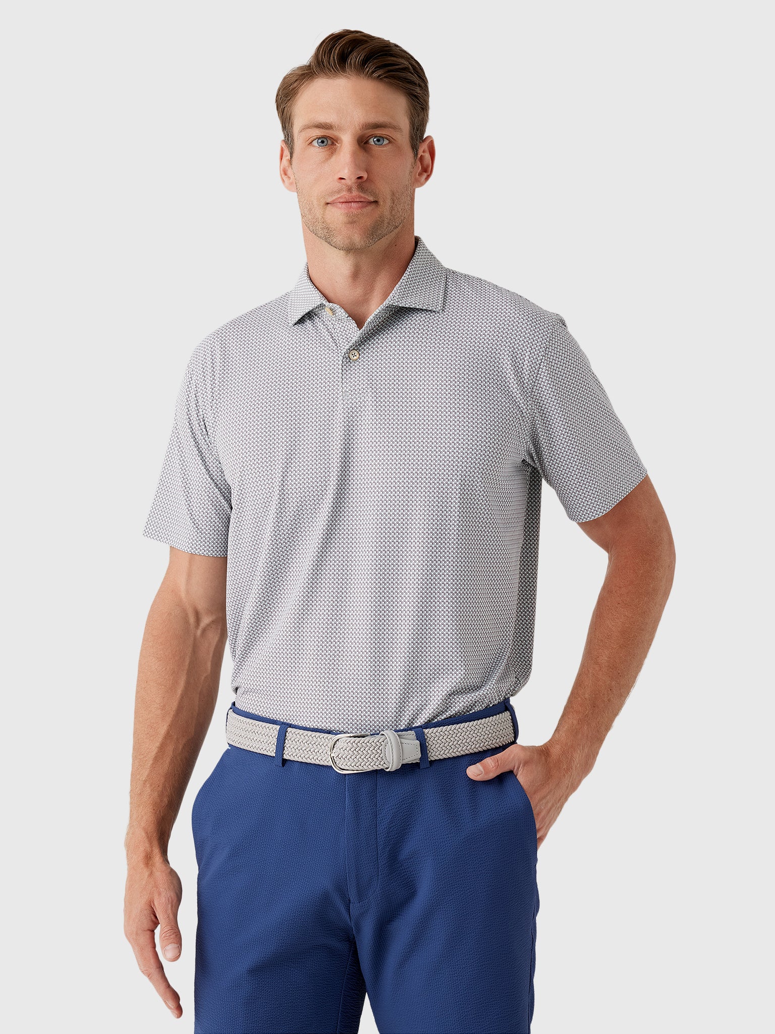 Sun Day Red Men's Refined Signals Polo - Saint Bernard