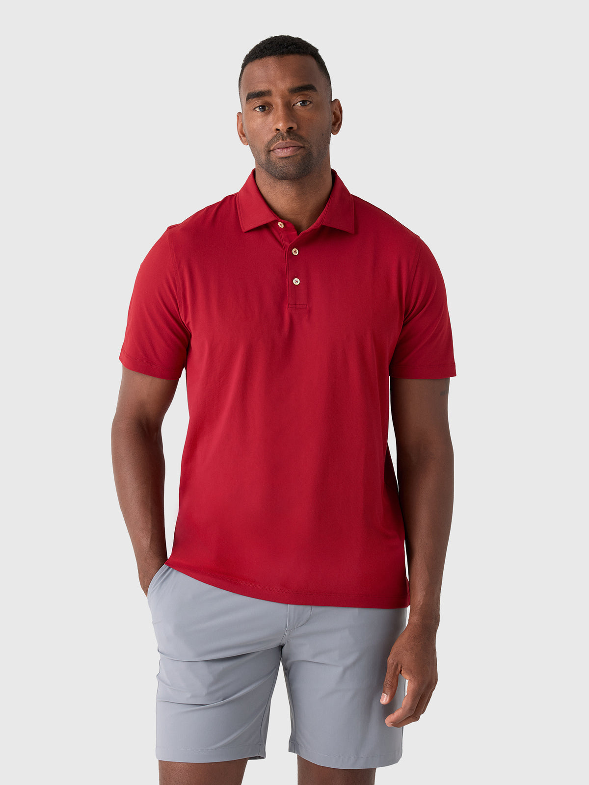 Sun Day Red Men's Heritage Icon Polo II - Saint Bernard
