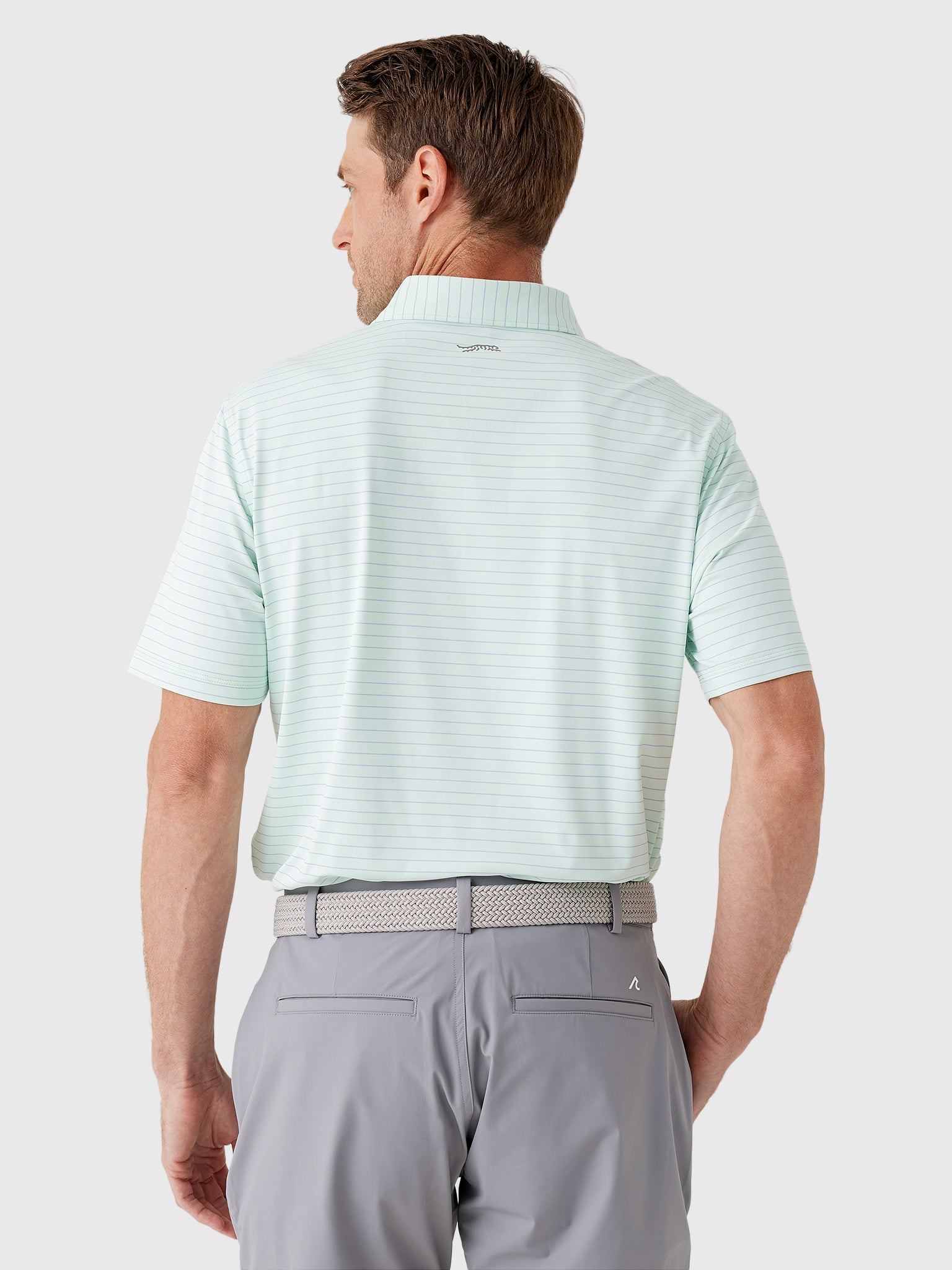 Sun Day Red Men's Heritage Stripe Polo II - Saint Bernard