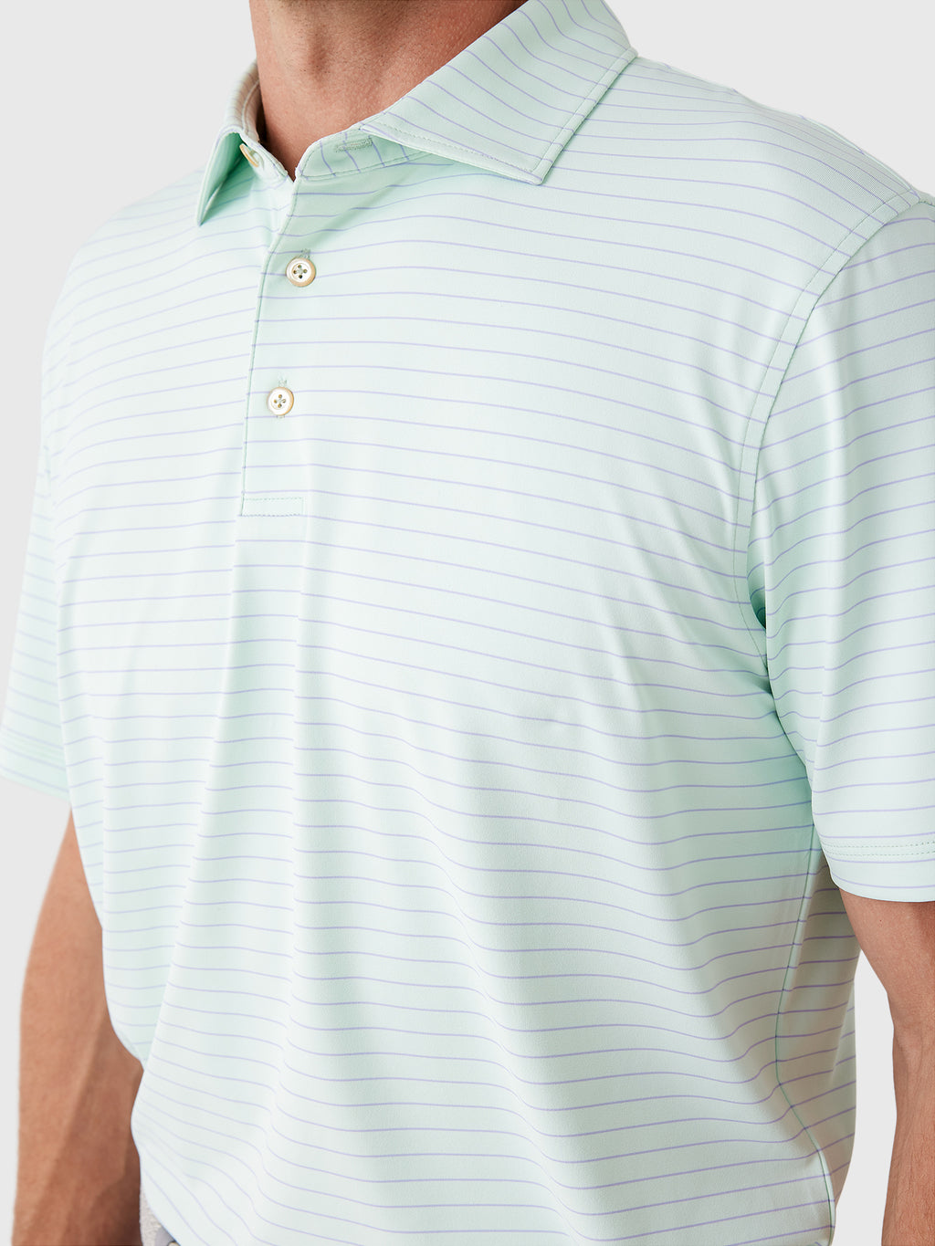 Sun Day Red Men's Heritage Stripe Polo II - Saint Bernard