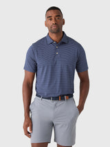 Sun Day Red Men's Heritage Stripe Polo II - Saint Bernard