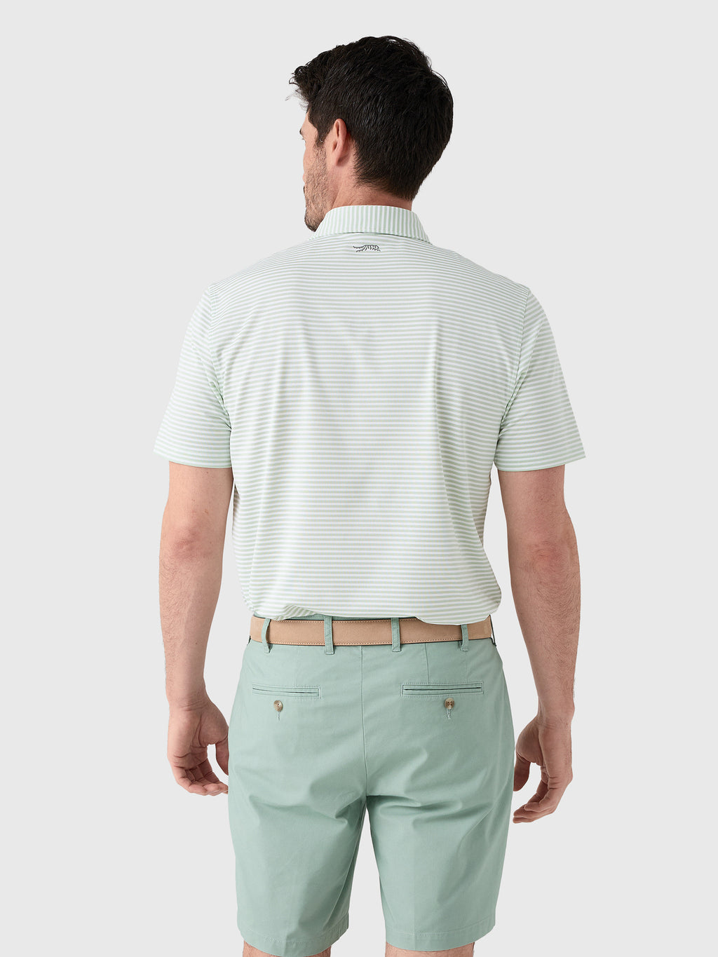 Sun Day Red Men's Heritage Pioneer Stripe Polo II - Saint Bernard