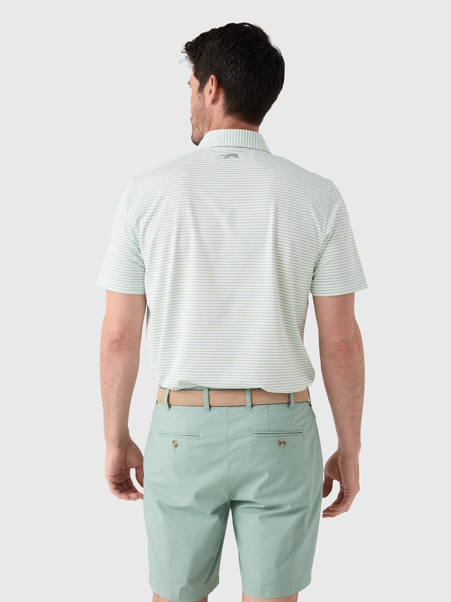 Sun Day Red Men's Heritage Pioneer Stripe Polo II - Saint Bernard
