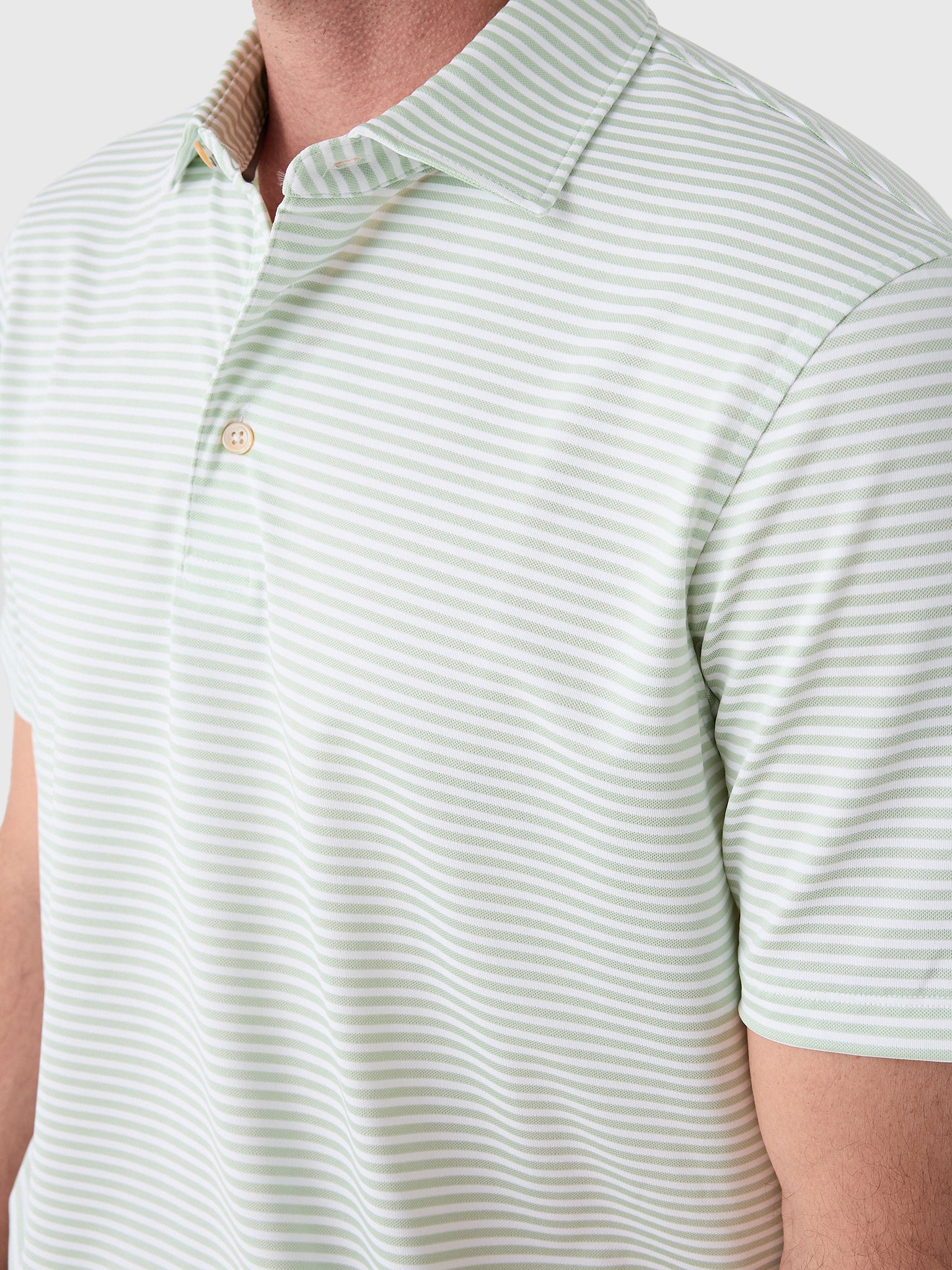 Sun Day Red Men's Heritage Pioneer Stripe Polo II - Saint Bernard