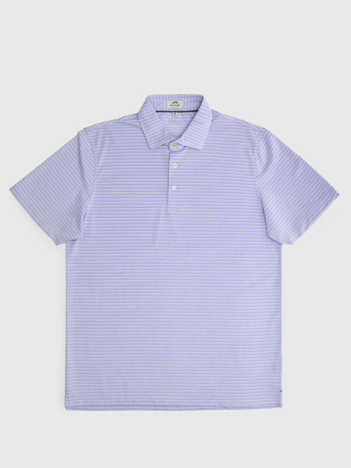 Sun Day Red Men's Refined Cypress Piqué Stripe Polo II