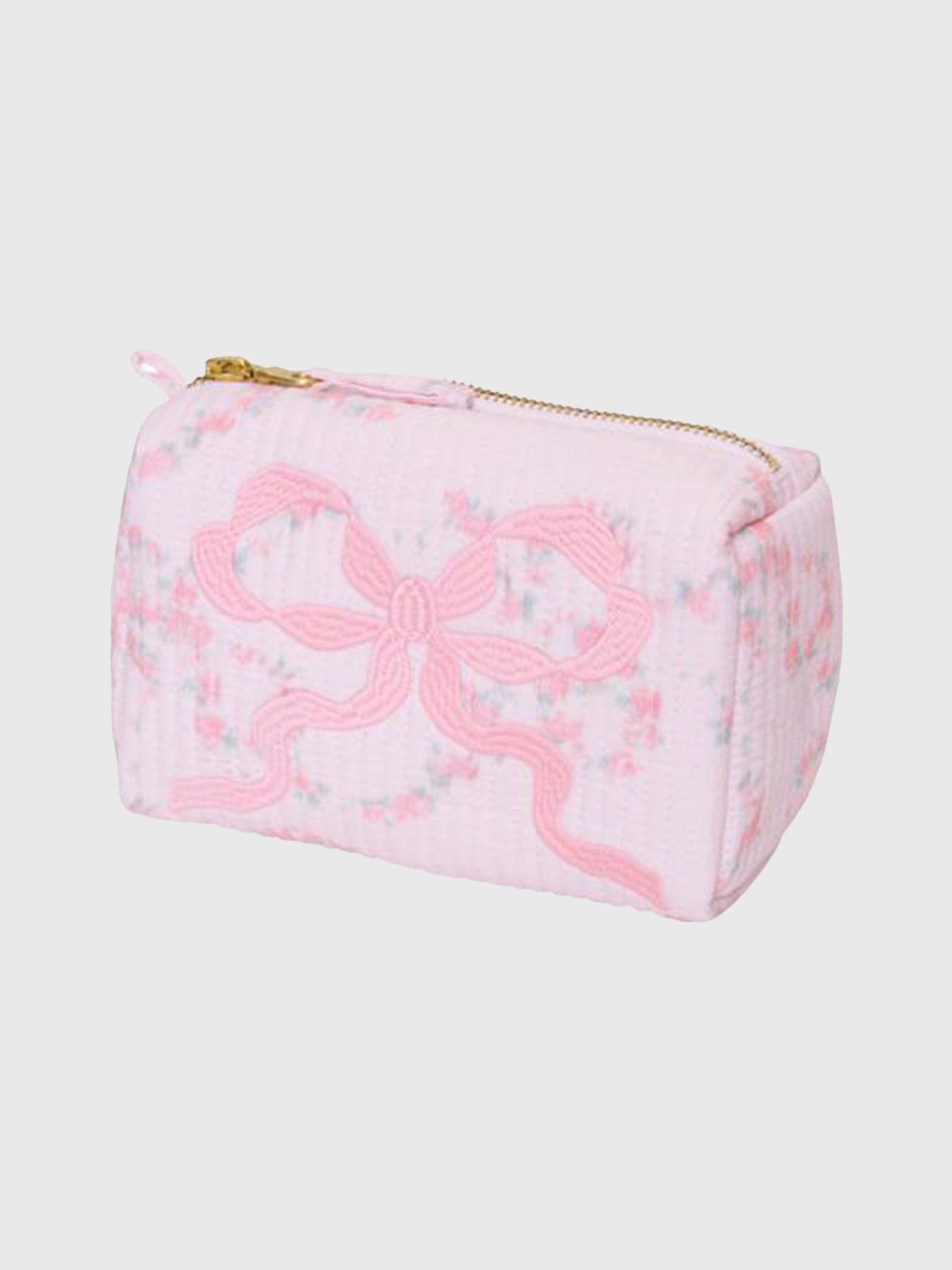 LoveShackFancy Mini Octavia Luna Rosa Fleur Pouch - Saint Bernard