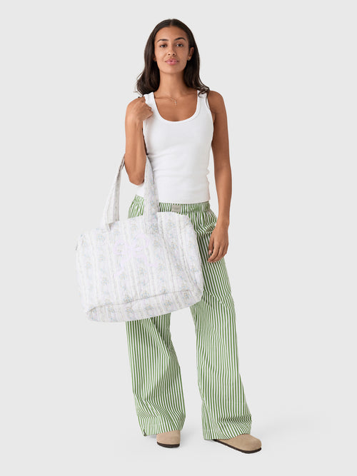 LoveShackFancy Aja Cotton Tote Bag - Saint Bernard