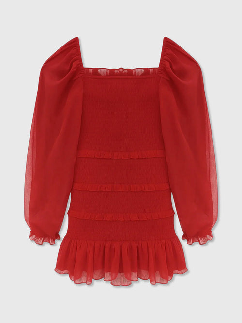 Katie J NYC Tween Girls' Laila Long Sleeve Dress - Saint Bernard