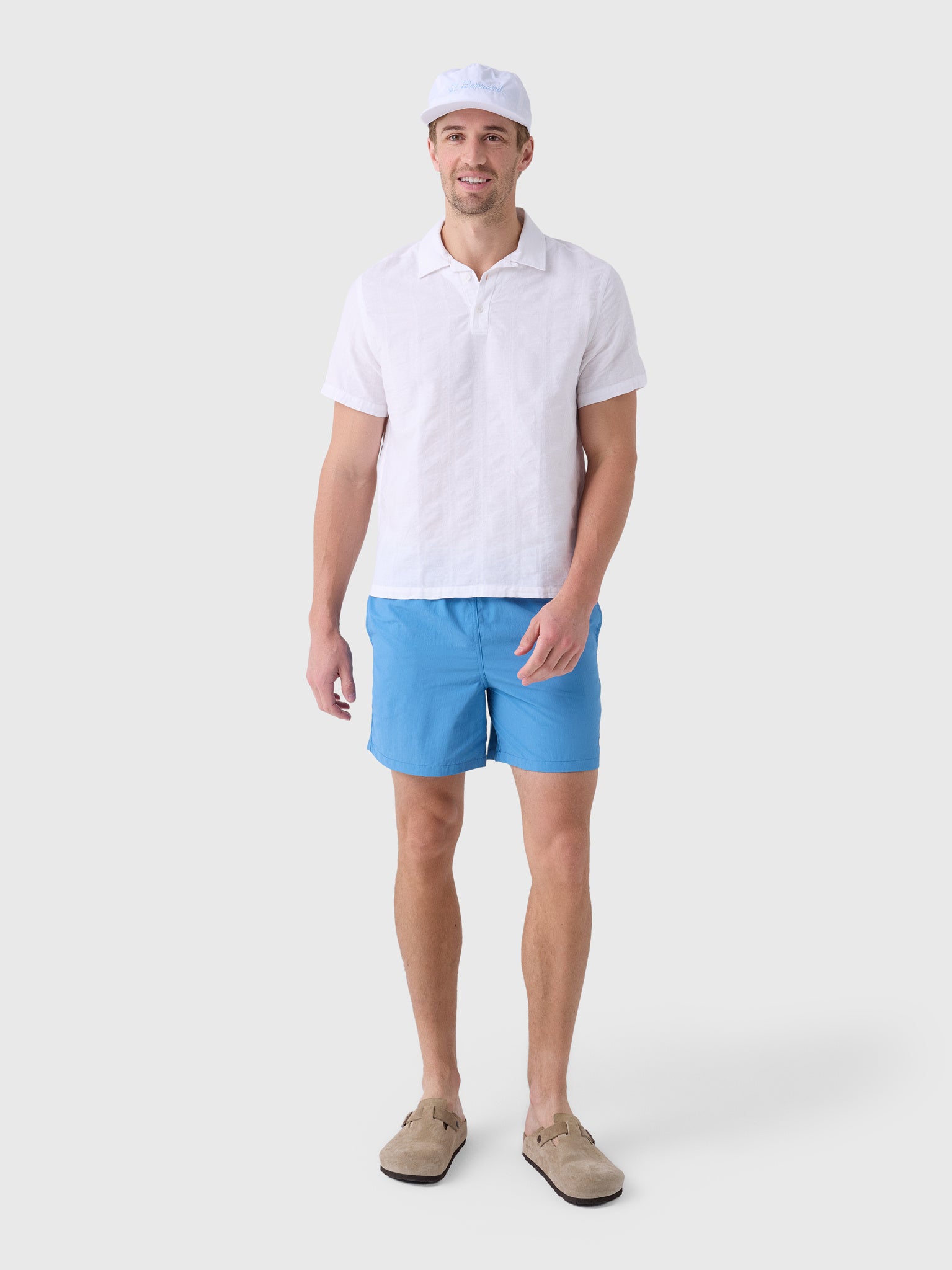 Bather Men's Solid Lake Swim Trunk - Saint Bernard