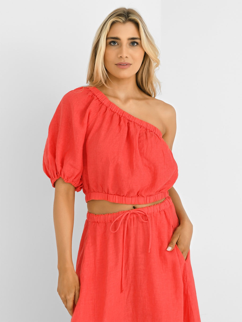 Velvet Women's Laleen One-Shoulder Top - Saint Bernard